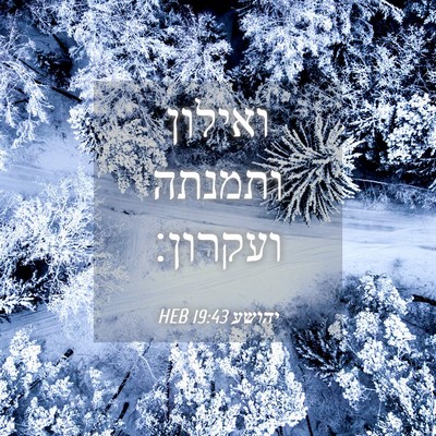 Picture 04 - יהושע 19:43 HEB - ואילון ותמנתה - Bible Verse Picture