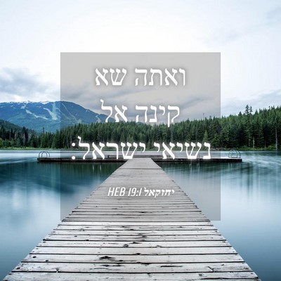 Picture 04 - יחזקאל 19:1 HEB - ואתה שא קינה אל נשיאי - Bible Verse Picture