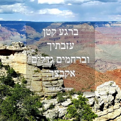 Picture 04 - ישעיה 54:7 HEB - ברגע קטן עזבתיך וברחמים - Bible Verse Picture