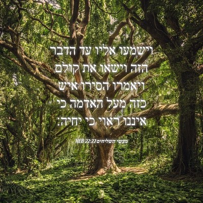 Picture 04 - מעשי השליחים 22:22 HEB - וישמעו אליו עד הדבר הזה - Bible Verse Picture