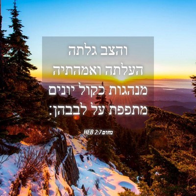 Picture 04 - נחום 2:7 HEB - והצב גלתה העלתה ואמהתיה - Bible Verse Picture