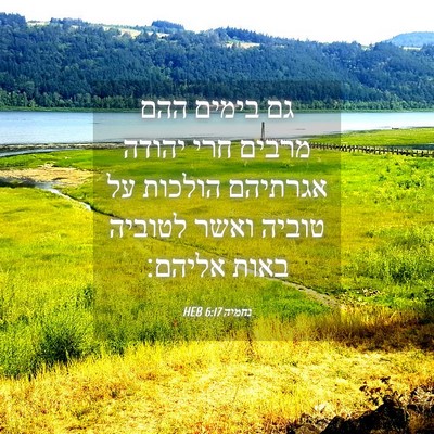 Picture 04 - נחמיה 6:17 HEB - גם בימים ההם מרבים חרי - Bible Verse Picture