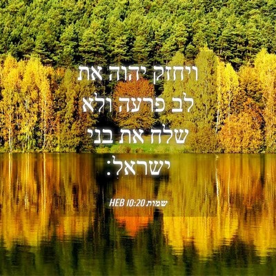 Picture 04 - שמות 10:20 HEB - ויחזק יהוה את לב פרעה ולא - Bible Verse Picture