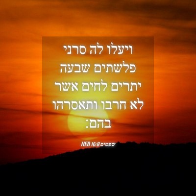 Picture 04 - שפטים 16:8 HEB - ויעלו לה סרני פלשתים שבעה - Bible Verse Picture
