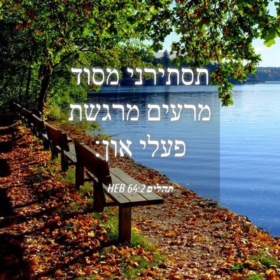 Picture 04 - תהלים 64:2 HEB - תסתירני מסוד מרעים מרגשת - Bible Verse Picture