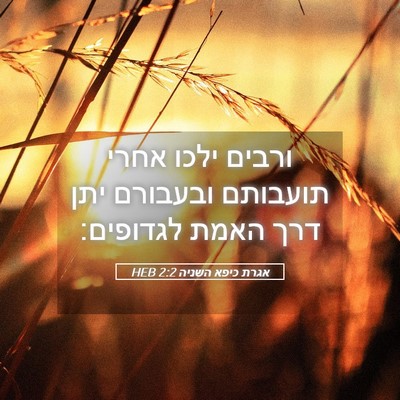 Picture 05 - אגרת כיפא השניה 2:2 HEB - ורבים ילכו אחרי תועבותם - Bible Verse Picture