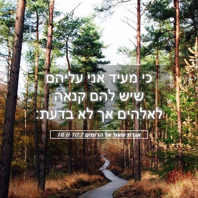 Picture 05 - אגרת שאול אל הרומים 10:2 HEB - כי מעיד אני עליהם שיש להם - Bible Verse Picture