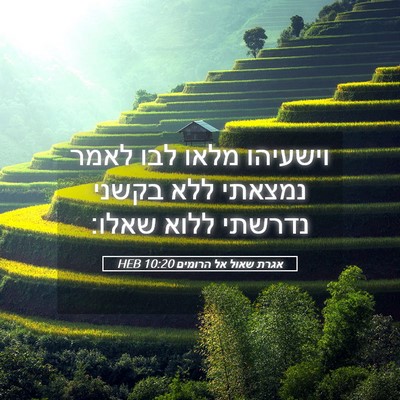 Picture 05 - אגרת שאול אל הרומים 10:20 HEB - וישעיהו מלאו לבו לאמר - Bible Verse Picture