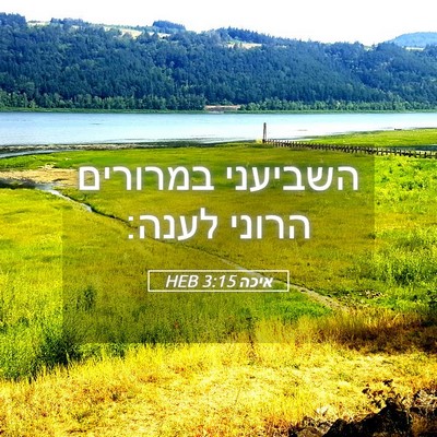 Picture 05 - איכה 3:15 HEB - השביעני במרורים הרוני - Bible Verse Picture
