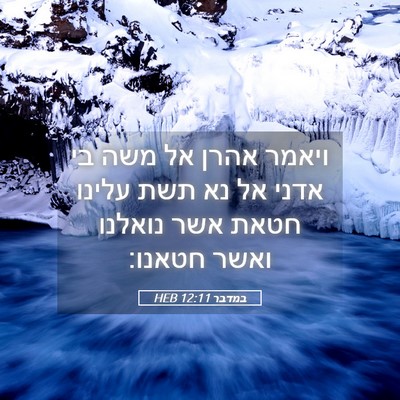 Picture 05 - במדבר 12:11 HEB - ויאמר אהרן אל משה בי אדני - Bible Verse Picture