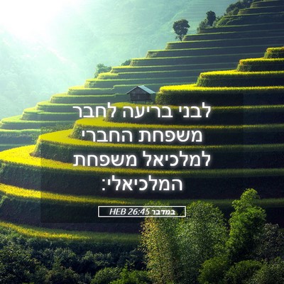 Picture 05 - במדבר 26:45 HEB - לבני בריעה לחבר משפחת - Bible Verse Picture