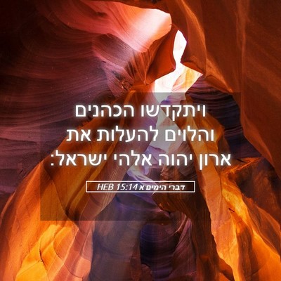 Picture 05 - דברי הימים א 15:14 HEB - ויתקדשו הכהנים והלוים - Bible Verse Picture