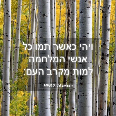 Picture 05 - דברים 2:16 HEB - ויהי כאשר תמו כל אנשי - Bible Verse Picture