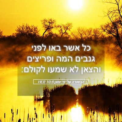Picture 05 - הבשורה על־פי יוחנן 10:8 HEB - כל אשר באו לפני גנבים המה - Bible Verse Picture