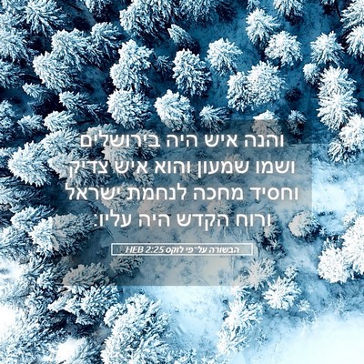 Picture 05 - הבשורה על־פי לוקס 2:25 HEB - והנה איש היה בירושלים ושמו - Bible Verse Picture