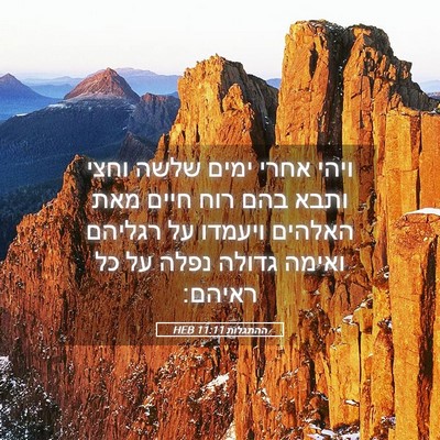 Picture 05 - ההתגלות 11:11 HEB - ויהי אחרי ימים שלשה וחצי - Bible Verse Picture