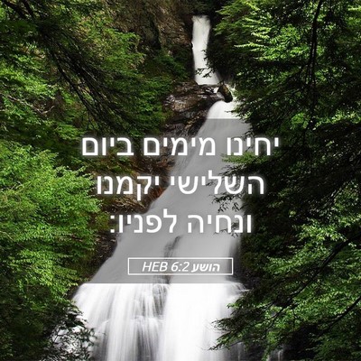 Picture 05 - הושע 6:2 HEB - יחינו מימים ביום השלישי - Bible Verse Picture
