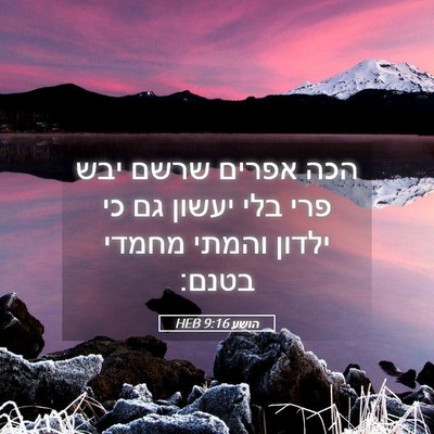 Picture 05 - הושע 9:16 HEB - הכה אפרים שרשם יבש פרי בלי - Bible Verse Picture