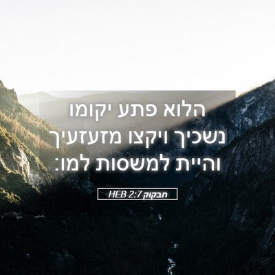 Picture 05 - חבקוק 2:7 HEB - הלוא פתע יקומו נשכיך ויקצו - Bible Verse Picture