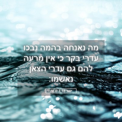 Picture 05 - יואל 1:18 HEB - מה נאנחה בהמה נבכו עדרי בקר - Bible Verse Picture