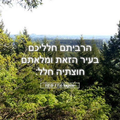 Picture 05 - יחזקאל 11:6 HEB - הרביתם חלליכם בעיר הזאת - Bible Verse Picture