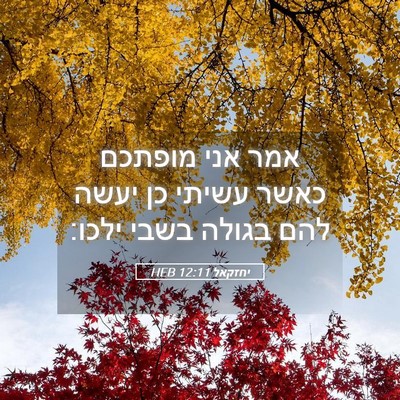 Picture 05 - יחזקאל 12:11 HEB - אמר אני מופתכם כאשר עשיתי - Bible Verse Picture