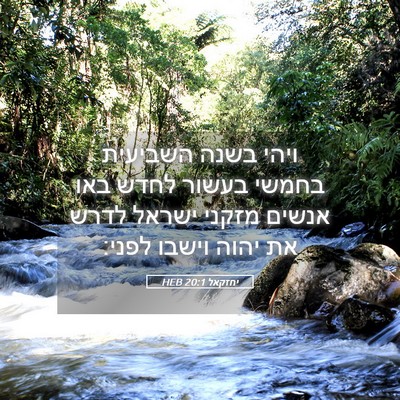 Picture 05 - יחזקאל 20:1 HEB - ויהי בשנה השביעית בחמשי - Bible Verse Picture