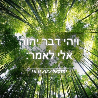 Picture 05 - יחזקאל 20:2 HEB - ויהי דבר יהוה אלי - Bible Verse Picture