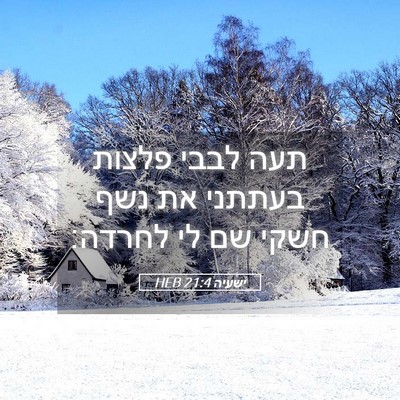 Picture 05 - ישעיה 21:4 HEB - תעה לבבי פלצות בעתתני את - Bible Verse Picture