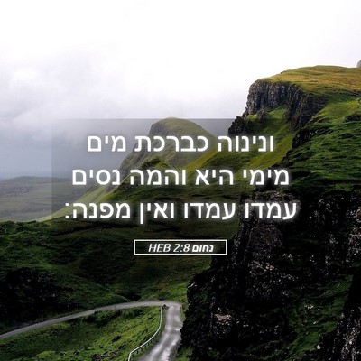 Picture 05 - נחום 2:8 HEB - ונינוה כברכת מים מימי היא - Bible Verse Picture