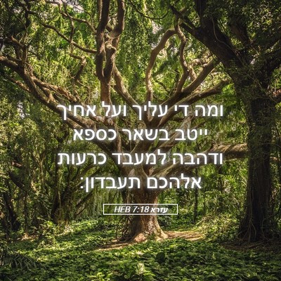 Picture 05 - עזרא 7:18 HEB - ומה די עליך ועל אחיך ייטב - Bible Verse Picture