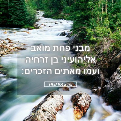 Picture 05 - עזרא 8:4 HEB - מבני פחת מואב אליהועיני בן - Bible Verse Picture