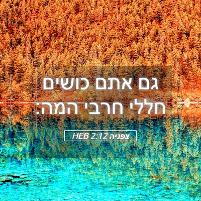 Picture 05 - צפניה 2:12 HEB - גם אתם כושים חללי חרבי - Bible Verse Picture