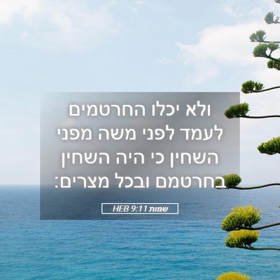 Picture 05 - שמות 9:11 HEB - ולא יכלו החרטמים לעמד לפני - Bible Verse Picture