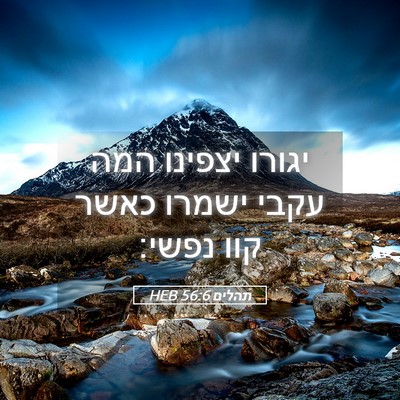Picture 05 - תהלים 56:6 HEB - יגורו יצפינו המה עקבי - Bible Verse Picture