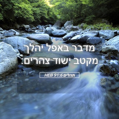 Picture 05 - תהלים 91:6 HEB - מדבר באפל יהלך מקטב ישוד - Bible Verse Picture