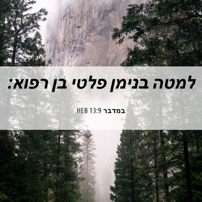 Picture 06 - במדבר 13:9 HEB - למטה בנימן פלטי בן - Bible Verse Picture