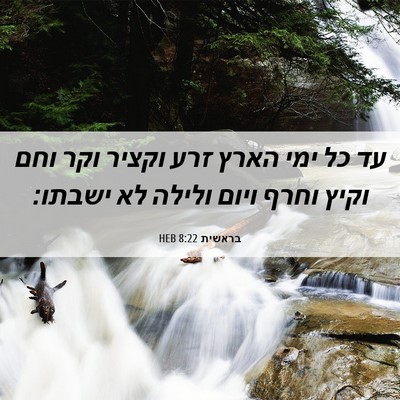 Picture 06 - בראשית 8:22 HEB - עד כל ימי הארץ זרע וקציר - Bible Verse Picture