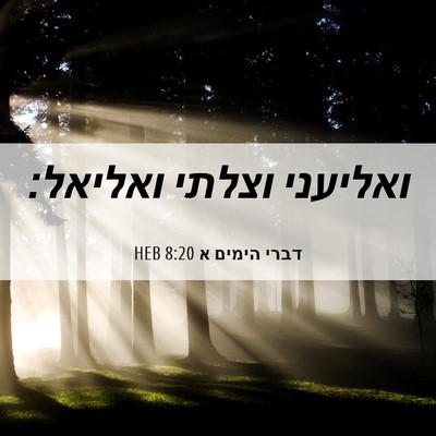 Picture 06 - דברי הימים א 8:20 HEB - ואליעני וצלתי - Bible Verse Picture