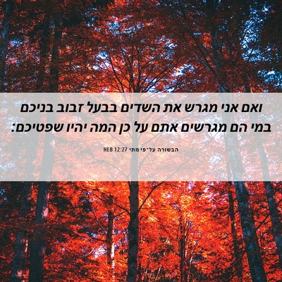 Picture 06 - הבשורה על־פי מתי 12:27 HEB - ואם אני מגרש את השדים בבעל - Bible Verse Picture