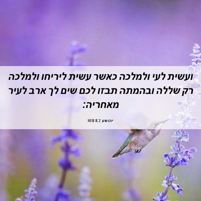 Picture 06 - יהושע 8:2 HEB - ועשית לעי ולמלכה כאשר עשית - Bible Verse Picture