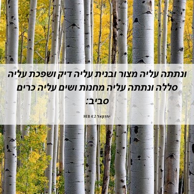 Picture 06 - יחזקאל 4:2 HEB - ונתתה עליה מצור ובנית עליה - Bible Verse Picture