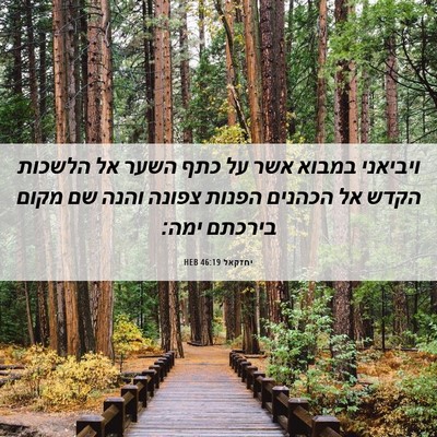 Picture 06 - יחזקאל 46:19 HEB - ויביאני במבוא אשר על כתף - Bible Verse Picture