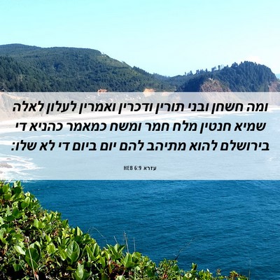 Picture 06 - עזרא 6:9 HEB - ומה חשחן ובני תורין ודכרין - Bible Verse Picture