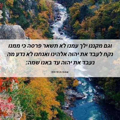 Picture 06 - שמות 10:26 HEB - וגם מקננו ילך עמנו לא תשאר - Bible Verse Picture