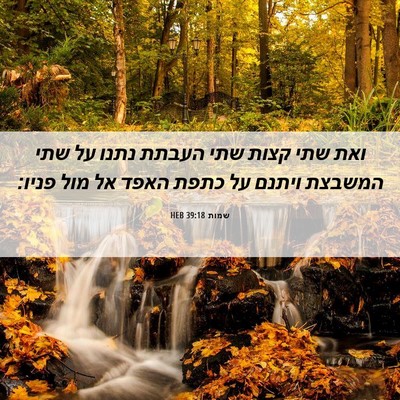 Picture 06 - שמות 39:18 HEB - ואת שתי קצות שתי העבתת נתנו - Bible Verse Picture