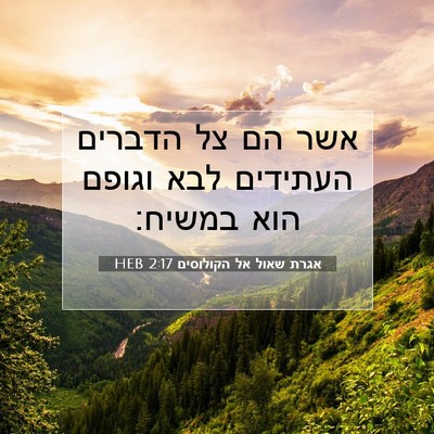 Picture 07 - אגרת שאול אל הקולוסים 2:17 HEB - אשר הם צל הדברים העתידים - Bible Verse Picture