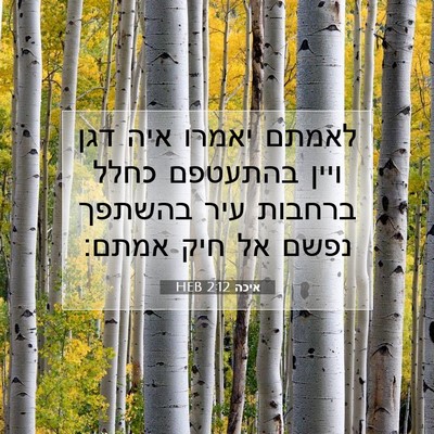 Picture 07 - איכה 2:12 HEB - לאמתם יאמרו איה דגן ויין - Bible Verse Picture