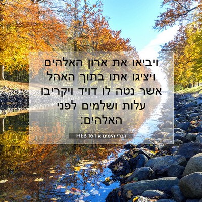 Picture 07 - דברי הימים א 16:1 HEB - ויביאו את ארון האלהים - Bible Verse Picture