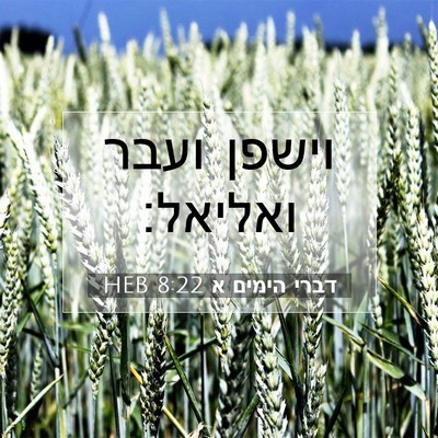 Picture 07 - דברי הימים א 8:22 HEB - וישפן ועבר - Bible Verse Picture